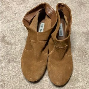 Steve Madden Suede Slouch Ankle Boots